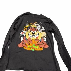 Looney Tunes Space Jam Graphic Long Sleeve TShirt Medium